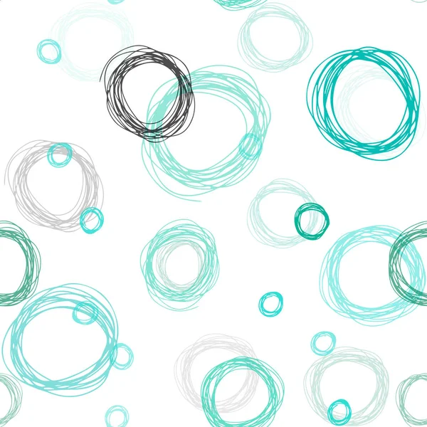 Texture Transparente Vecteur Vert Clair Avec Disques Design Décoratif Flou — Image vectorielle