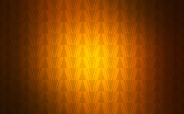 Mise Page Vectorielle Orange Foncé Avec Lignes Triangles Illustration Avec — Image vectorielle