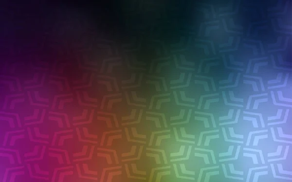 Lamba Şekillerle Karanlık Çok Renkli Vektör Desen Glitter Soyut Illüstrasyon — Stok Vektör