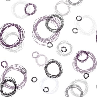 Koyu mavi daireler ile sorunsuz şablon vektör. Kabarcıkları ile soyut tarzda bulanık dekoratif tasarım. Desen için modaya uygun Kumaş, duvar kağıtları.