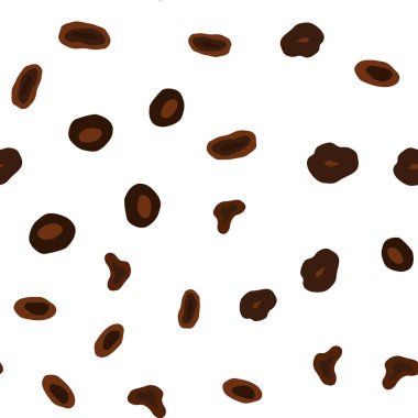 Koyu kahverengi vektör küreler ile seamless modeli. Kabarcıkları ile soyut tarzda bulanık dekoratif tasarım. Kartvizit, Web siteleri için şablon.