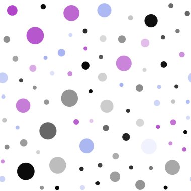 Hafif pembe, mavi vektör noktalar ile sorunsuz kapak. Bulanık daireler doğa tarzı ile güzel renkli resimde. Kartvizit, Web siteleri için şablon.