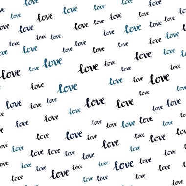 Koyu mavi vektör ifade Love You ile sorunsuz zemin. İfade Love You renkli gradyan soyut tarzı ile. Desen için modaya uygun Kumaş, duvar kağıtları.