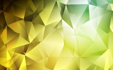 Koyu yeşil, sarı vektör desen poligonal tarzı. Renkli gradyan ile arka plan üçgenler. Şablon arka plan olarak kullanılabilir.