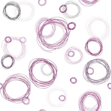 Koyu pembe daire şekilleriyle birlikte sorunsuz düzen vektör. Modern Soyut illüstrasyon renkli su ile bırakır. Kartvizit, Web siteleri için şablon.