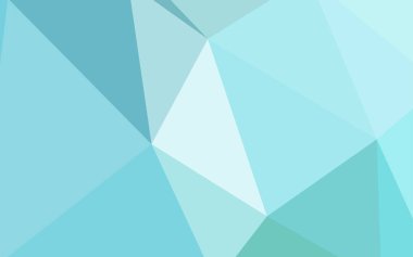 Açık mavi, vektör soyut poligonal model yeşil. Gradyan ile Origami tarzında yaratıcı geometrik şekil. İşiniz için yeni tasarım.