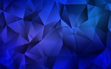 Koyu mavi vektör zemin çizgili, üçgenler. Üçgenler ile soyut degrade illüstrasyon. Akıllı tasarım, iş reklam için.