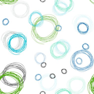 Açık mavi, vektör sorunsuz zemin noktalar ile yeşil. Kabarcıkları ile soyut tarzda bulanık dekoratif tasarım. Doku pencere panjur, perdeler için.