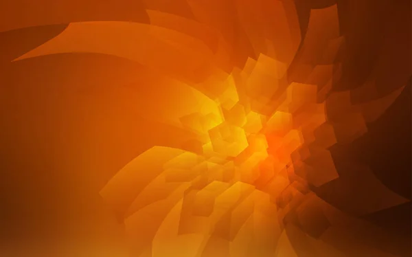 Темно Оранжевый Векторный Фон Шестиугольниками Белый Фон Красочными Шестиугольниками Шаблон — стоковый вектор