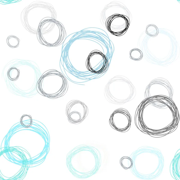 Açık mavi, sarı vektör disklerle sorunsuz doku. İllüstrasyon renkli soyut daireler parlayan ayarlanmış. Doku pencere panjur, perdeler için.