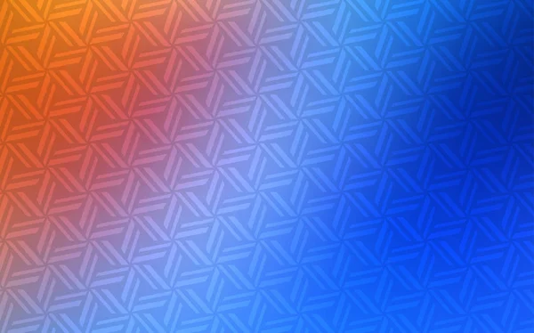 Ljusblå Rött Vektor Layout Med Linjer Trianglar Trianglar Abstrakt Bakgrund — Stock vektor