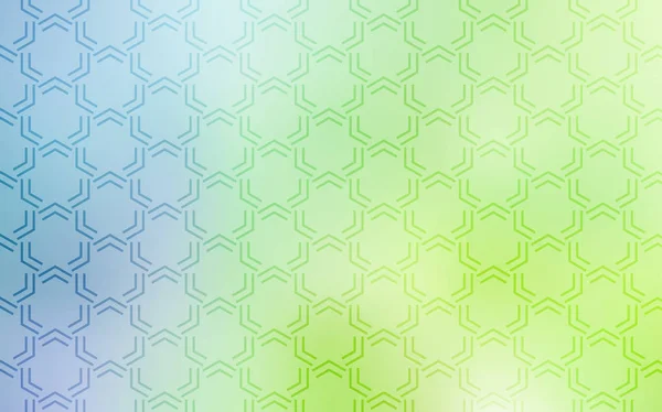 Bleu Clair Motif Vectoriel Vert Avec Des Lignes Pointues Illustration — Image vectorielle