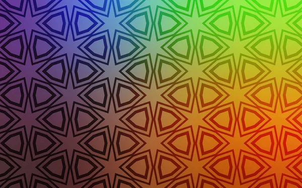 Ljus Multicolor Vektor Omslaget Med Små Och Stora Stjärnor Lysande — Stock vektor