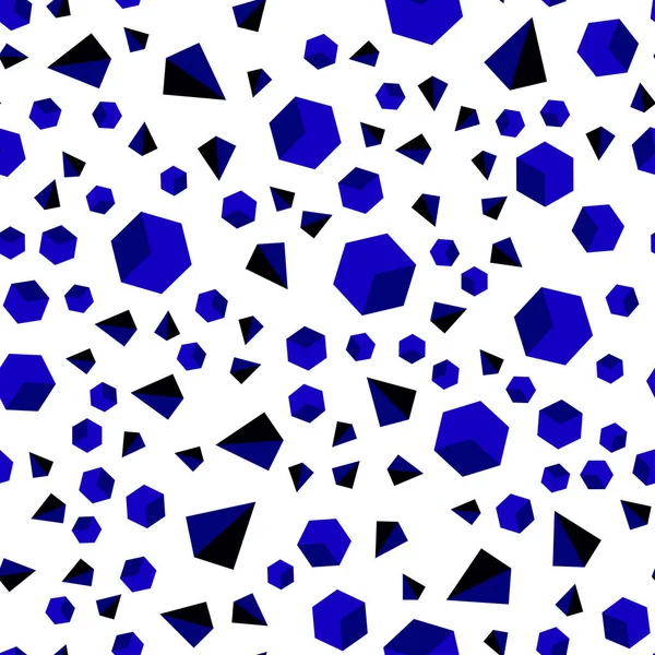 Темно Синий Вектор Швов Изометрическая Текстура Полированным Стилем Кубиками Иллюстрация — стоковый вектор