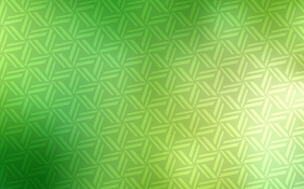 Modèle Vectoriel Vert Clair Jaune Avec Cristaux Triangles Illustration Abstraite — Image vectorielle