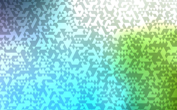 Hellblaue Grüne Vektorhülle Polygonalen Stil Abstrakte Gradienten Illustration Mit Dreiecken — Stockvektor