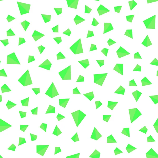 Hellgrüne Vektor Nahtlose Isometrische Textur Mit Dreieckigem Stil Abstrakte Gradienten — Stockvektor