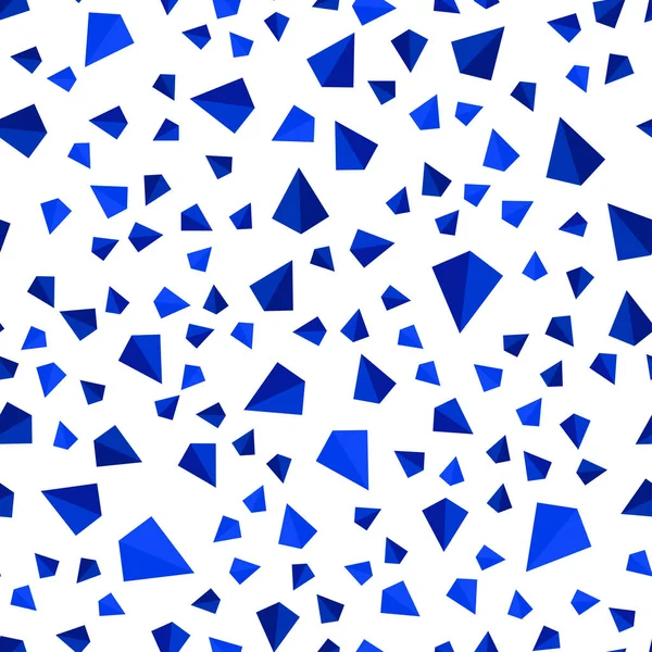 파란색 삼각형 스타일으로 텍스처 반짝이 삼각형 모양으로 디자인 — 스톡 벡터