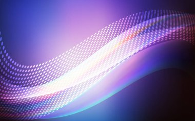 Koyu pembe, mavi doku diskler, satırları ile vektör. Renkli soyut daireler ve satır kümesi ile Illustration. Desen fütüristik reklam, kitapçıklar için.