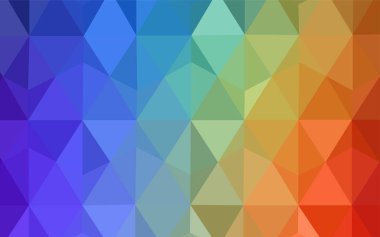 Işık kırmızı, sarı vektör düşük poli kapak. Renkli resimde üçgenler ile soyut tarzda. Afiş için tamamen yeni şablon.