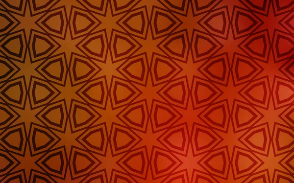 Layout Vettoriale Arancione Chiaro Con Stelle Brillanti Design Decorativo Sfocato — Vettoriale Stock