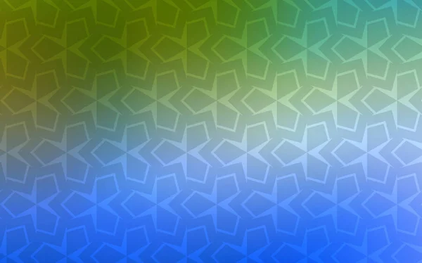 Hellblauer Grüner Vektorhintergrund Mit Rechtecken Abstrakte Verlaufsdarstellung Mit Rechtecken Muster — Stockvektor