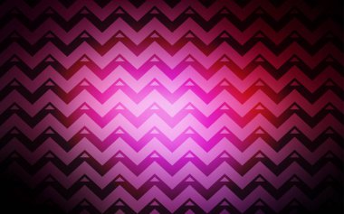 Koyu pembe vektör şablon satırları, üçgenler ile. Modern Soyut illüstrasyon renkli üçgenler ile. Reklam için desen.