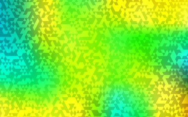 Açık yeşil, sarı vektör doku üçgen tarzı. Glitter soyut resim üçgen şekiller ile. Şablon arka plan olarak kullanılabilir.