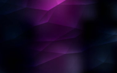 Koyu pembe, mavi zemin hatları, üçgenler ile vektör. İllüstrasyon renkli üçgenler dizi. Açılış sayfanız için modern şablon.