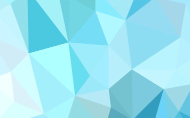 Açık mavi, vektör Çokgen soyut düzen yeşil. Geometrik şekil gradyan ile Origami tarzında. İşiniz için yeni tasarım.