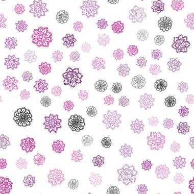 Hafif pembe vektör güzel kar taneleri ile sorunsuz kapak. Bulanık arka plan gradyan ile kar. Kartvizit, Web siteleri için şablon.