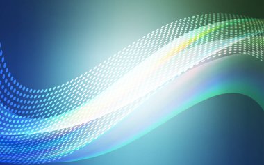 Açık mavi, yeşil vektör kapak ile noktalar, çizgiler. Bağlantı noktaları ve çizgileri renkli arka plan üzerinde tasarım yapın. Desen güzel web siteleri için.