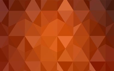 Koyu kırmızı vektör Çokgen soyut düzeni. Poligonal illüstrasyon parlayan, hangi üçgen oluşur. Web siteniz için yeni bir doku.