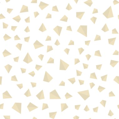 Açık yeşil, sarı vektör kesintisiz, izometrik şablon kristalleri, üçgenler ile. Üçgenler ile soyut tarzda dekoratif tasarım. Doku pencere panjur, perdeler için.