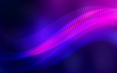 Koyu pembe, mavi model küreler, üçgenler ile vektör. Glitter soyut resim bağlantı üçgen yapısı ile. Marka kitap için yeni şablon.