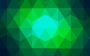 Açık mavi, vektör düşük poli düzen yeşil. Üçgen geometrik örnek gradyan ile. Cep telefonu arka plan için şablon.