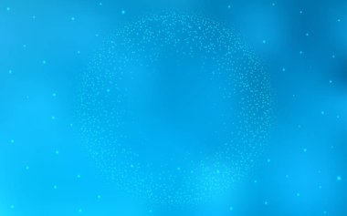 Kozmik yıldızlarla ışık Mavisi vektör düzeni. Büyük Ayı yıldızlı modern soyut illüstrasyon. Astroloji web siteleri için desen.