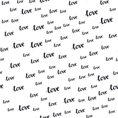 Koyu mavi vektör ifade Love You ile seamless modeli. Renkli resimde alıntı Love You kutlama tarzı ile. Kartvizit, Web siteleri için şablon.