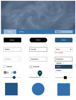 Gökyüzü yıldızlarla ışık mavi vektör stil rehberi. Arka plan üzerinde renkli stil rehberi yıldız ile. Açılış sayfanız için modern şablon.