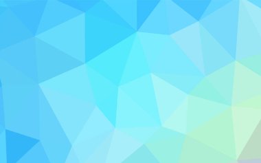 Açık mavi, yeşil vektör degrade üçgenler doku. Üçgenler ile modern soyut resim. Web siteniz için yeni bir doku.