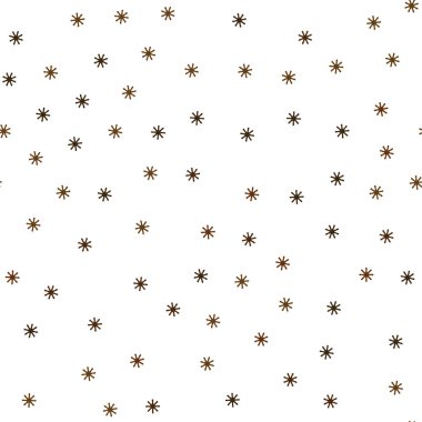 Koyu turuncu vektör buz kar taneleri sorunsuz şablonu. Kar Noel tarzı ile parlayan renkli resimde. Desen tasarım kumaş, duvar kağıtları.