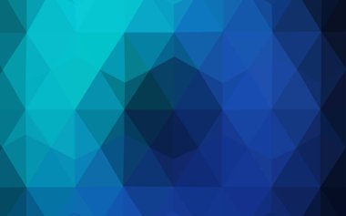 Koyu mavi, yeşil düşük poli doku vektör. Gradyan ile Origami tarzında yaratıcı geometrik şekil. Web siteniz için köşeli tasarım.