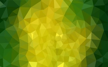 Açık yeşil, sarı vektör soyut poligonal model. Glitter soyut resim zarif bir üçgen ile. İşiniz için yeni tasarım.