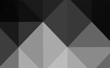 Koyu gri vektör poligonal model. Noktalı resim Stili gradyan ile yaratıcı çizimde. Tasarımınız için yeni bir doku.