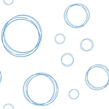 Açık mavi, sarı daire şekillerle vektör sorunsuz düzeni. Bulanık damla Glitter soyut Illustration yağmur. Kartvizit, Web siteleri için şablon.