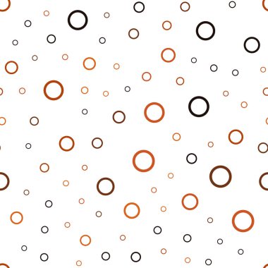 Koyu turuncu vektör sorunsuz zemin noktalar ile. İllüstrasyon renkli soyut daireler parlayan ayarlanmış. Marka kitap tamamen yeni şablon.