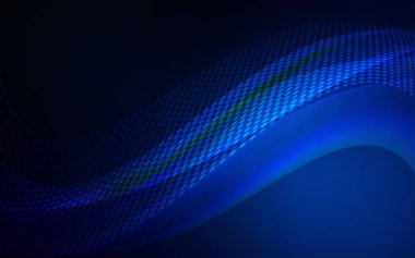 Koyu mavi vektör zemin noktalar ve çizgiler ile. Glitter soyut resim bağlantı üçgen yapısı ile. Desen güzel web siteleri için.