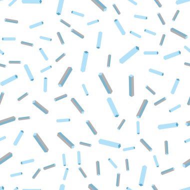 Hafif mavi vektör doku renkli çizgiler ile kesintisiz, izometrik. Bulanık dekoratif tasarım hatları ile basit tarzı. Doku pencere panjur, perdeler için.