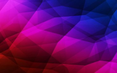 Koyu mavi, kırmızı üçgen mozaik kapak vektör. Tamamen yeni bir renk illüstrasyon poligonal bir tarzda. Web siteniz için köşeli tasarım.