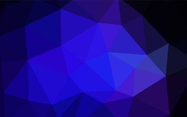 Koyu renkli vektör çokgen desen. Üçgenli modern soyut çizim. İşiniz için en iyi üçgen tasarım.